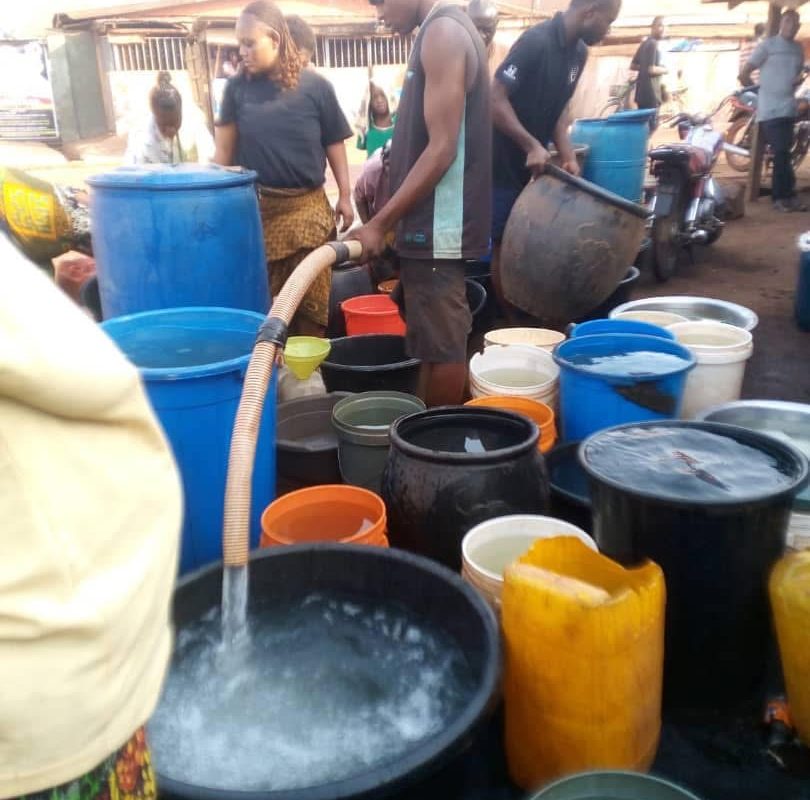 Hon. Angbo Kennedy Distributes Water to residents in Otukpo Town