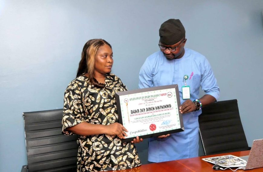 BARR. JOY AMEH OKPAINMO RECEIVES HUMANITARIAN RECOGNITION AWARD