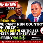 BREAKING: ‘We Can’t Run Country On Vibes’ – Rufai Oseni Criticises Peter Obi’s Interview