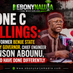 ZONE C KILLINGS: Former Benue State Deputy Governor, Chief Engineer Benson Abounu, What we Should Do Differently
