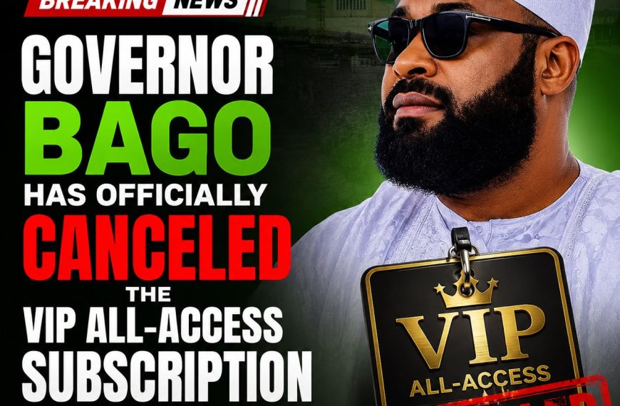 Governor Bago has officially canceled the VIP All-Access Subscription for Ardos!