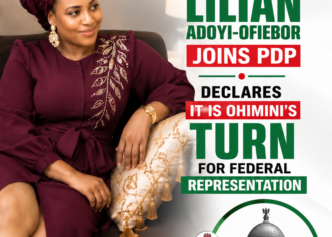 Hon. Amb. Lilian Adoyi-Ofiebor Joins PDP, Declares It Is Ohimini’s Turn for Federal Representation