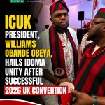 ICUK President, Williams Obande Obeya, Hails Idoma Unity After Successful 2026 UK Convention