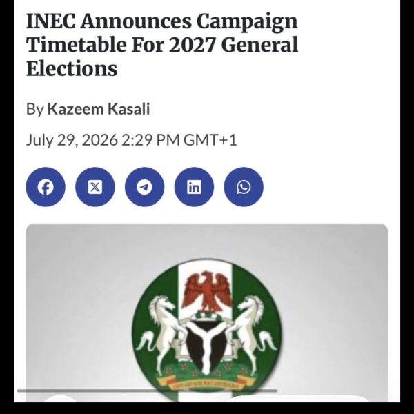 Fact Check: Has INEC Officially Published the Final List of Candidates for the 2027 General Elections?
