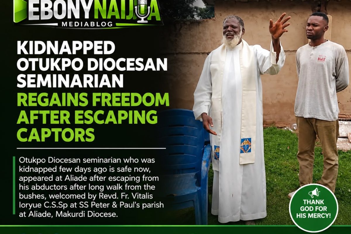 Kidnapped Otukpo Diocesan Seminarian Regains Freedom After Escaping Captors