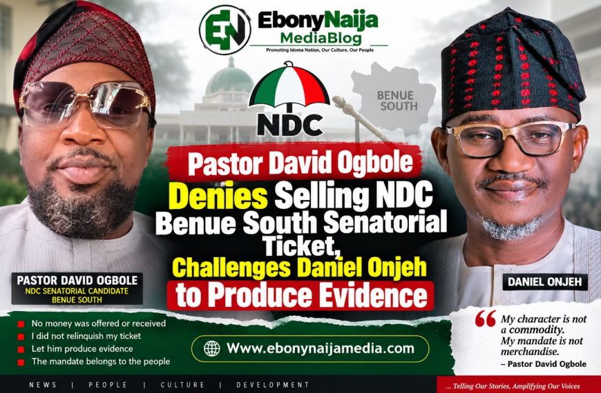 Pastor David Ogbole Denies Selling NDC Benue South Senatorial Ticket, Challenges Daniel Onjeh to Produce Evidence
