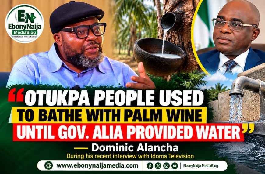 “Otukpa People Used to Bathe With Palm Wine Until Gov. Alia Provided Water” — Dominic Alancha